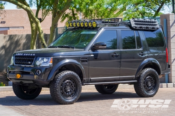 2016 Land Rover LR4 with 20" Black Rhino Arsenal in Matte Black wheels