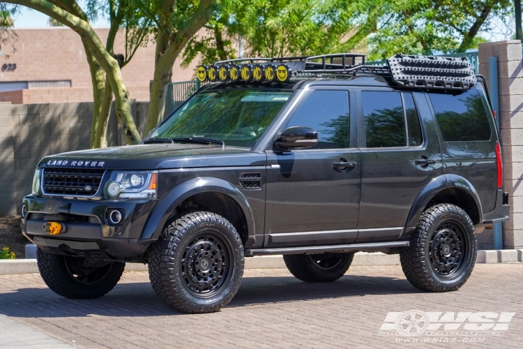 2016 Land Rover LR4 with 20" Black Rhino Arsenal in Matte Black wheels