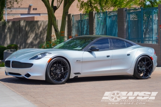 2022 Fisker Karma with 22" Blaque Diamond BD-F25 in Gloss Black wheels