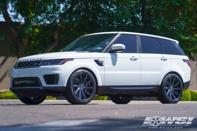 2018 Land Rover Range Rover Sport with 22" Koko Kuture Kapan in Gloss Black wheels