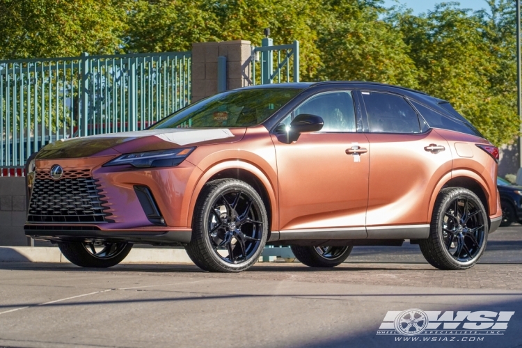 2023 Lexus RX with 22" Vossen HF-5 in Gloss Black wheels