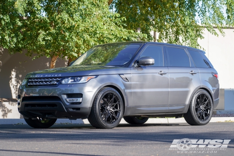 2017 Land Rover Range Rover Sport with 22" HRE FF10 in Tarmac wheels