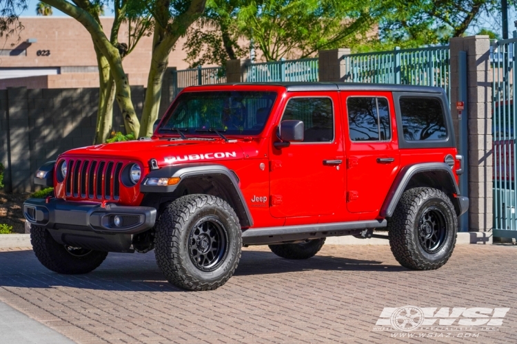 2022 Jeep Wrangler with 17" KMC KM535 Grenade Off-Road in Matte Black wheels