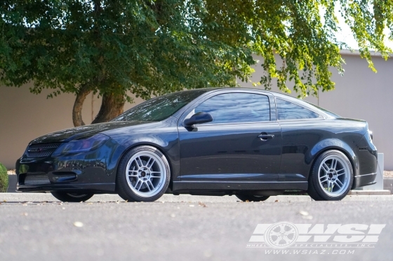 2009 Chevrolet Cobalt with 18" Enkei RPF1 in Gloss Silver wheels