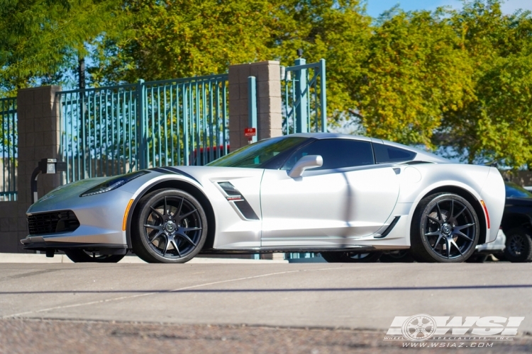 2018 Chevrolet Corvette with 19" Forgestar CF5V in Satin Black wheels