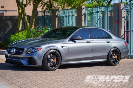 2019 Mercedes-Benz E-Class with 20" HRE FF01 in Satin Black wheels