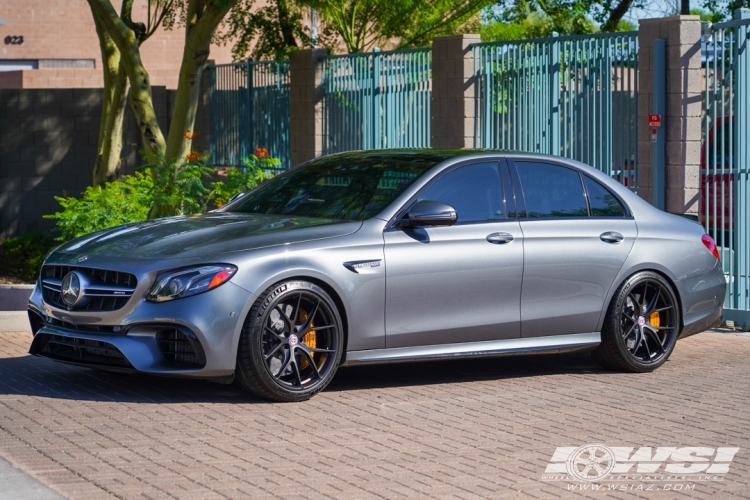 2019 Mercedes-Benz E-Class with 20" HRE FF01 in Satin Black wheels