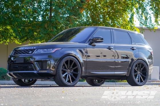 2019 Land Rover Range Rover Sport with 24" Redbourne Kensington in Gloss Black wheels