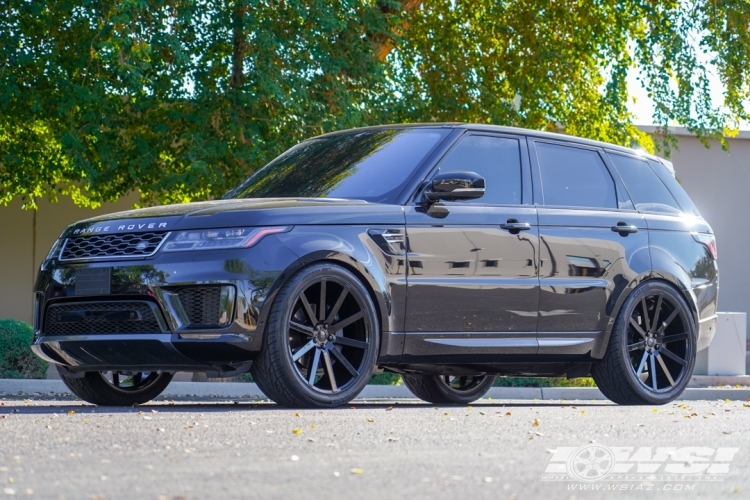 2019 Land Rover Range Rover Sport with 24" Redbourne Kensington in Gloss Black wheels