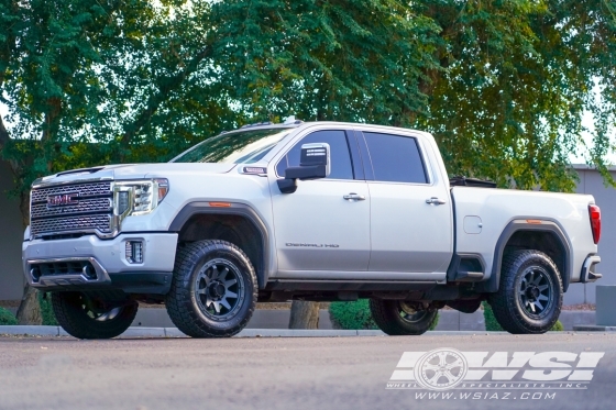 2021 GMC Sierra 2500 with 20" Method Race Wheels MR317 in Matte Titanium Gray wheels