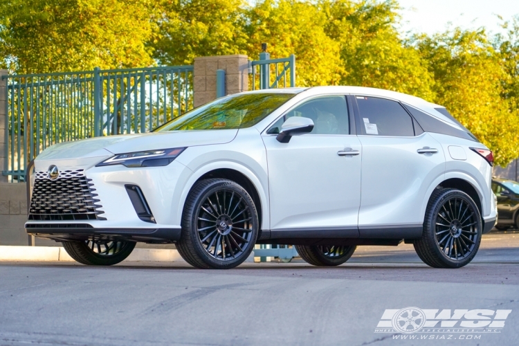 2023 Lexus RX with 22" Koko Kuture URFA FF in Gloss Black (exposed lug) wheels