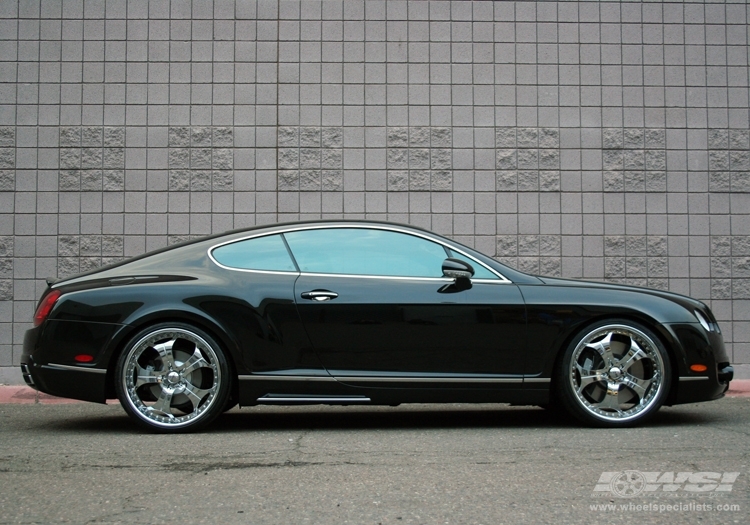 2008 Bentley Continental with 22" GFG Forged Trento-5 in Chrome wheels