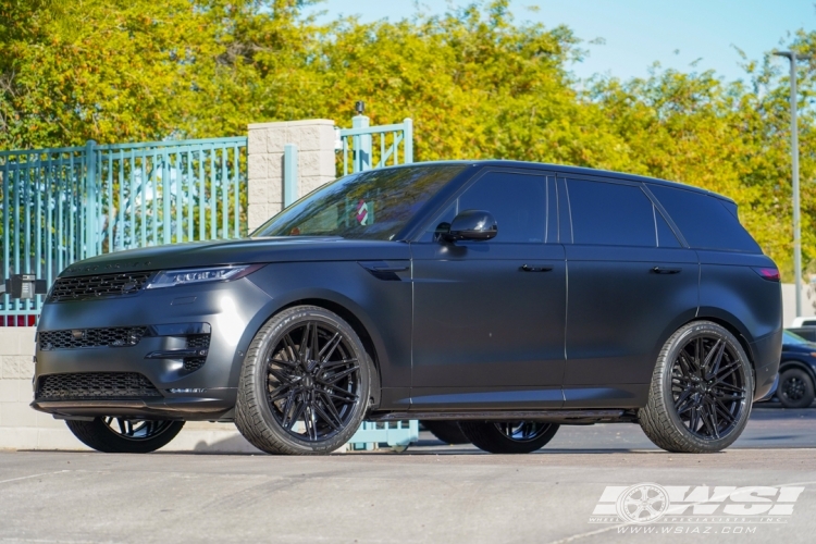 2023 Land Rover Range Rover Sport with 24" Vossen HF-7 in Gloss Black wheels