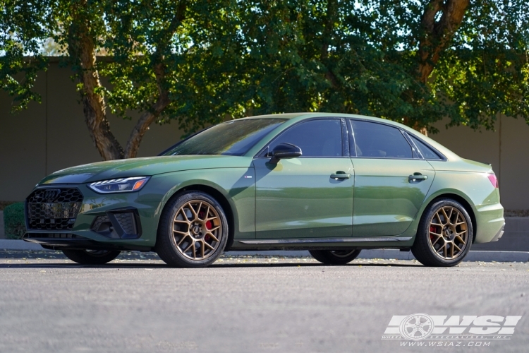 2023 Audi A4 with 18" BBS XR in Matte Bronze wheels