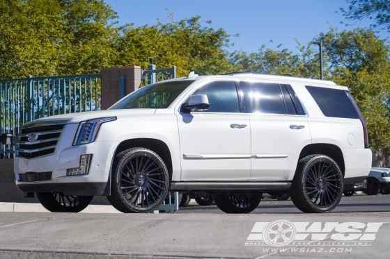 2017 Cadillac Escalade with 24" Lexani Wraith XL-C in Gloss Black wheels