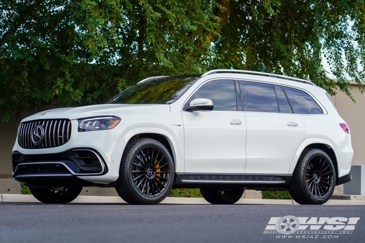 2022 Mercedes-Benz GLS/GL-Class with 22" Koko Kuture URFA FF in Gloss Black (exposed lug) wheels