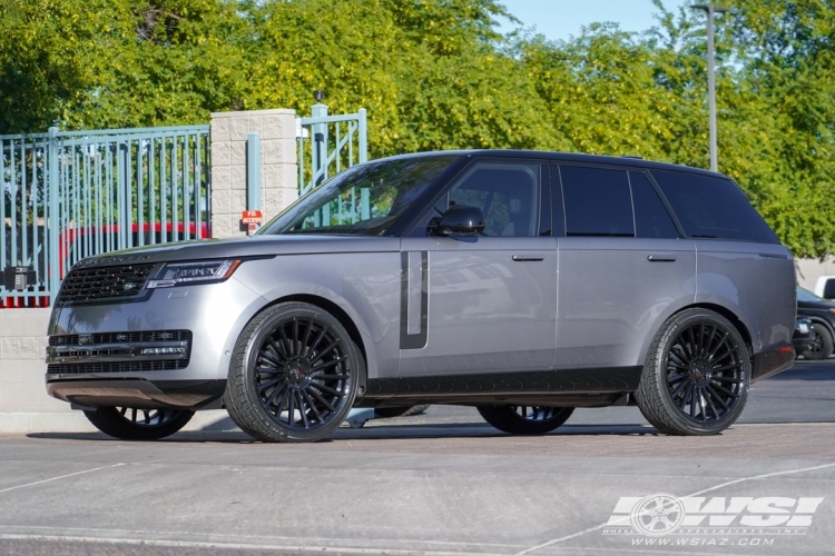 2023 Land Rover Range Rover with 24" Koko Kuture URFA FF in Gloss Black (exposed lug) wheels