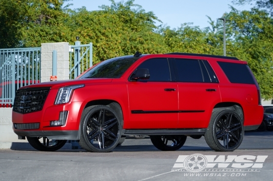 2019 Cadillac Escalade with 26" Koko Kuture Vetse in Gloss Black wheels