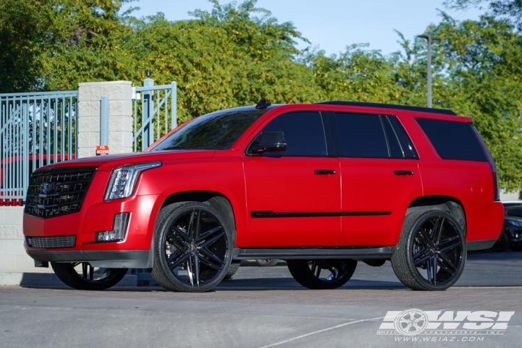 2019 Cadillac Escalade with 26" Koko Kuture Vetse in Gloss Black wheels