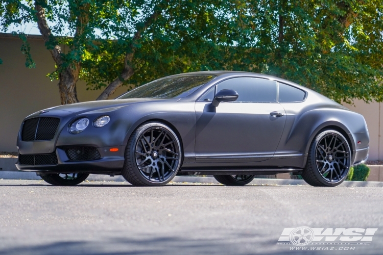 2014 Bentley Continental with 22" Forgiato Maglia-M in Gloss Black wheels