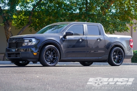 2023 Ford Maverick with 20" Curva Concepts CFF46 in Gloss Black wheels