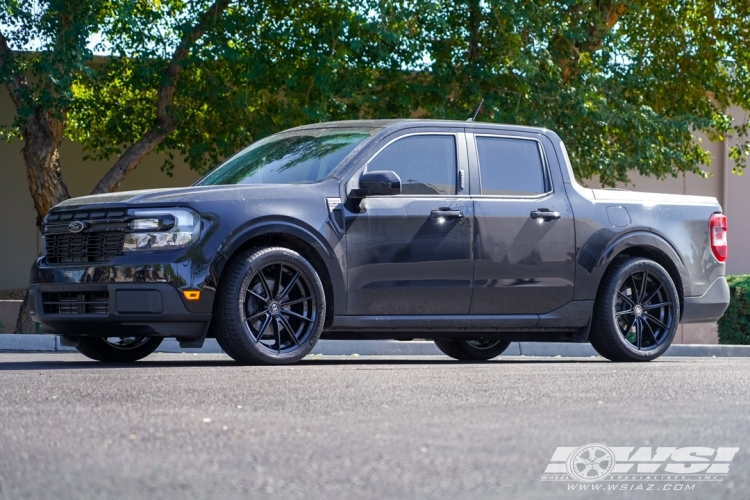 2023 Ford Maverick with 20" Curva Concepts CFF46 in Gloss Black wheels