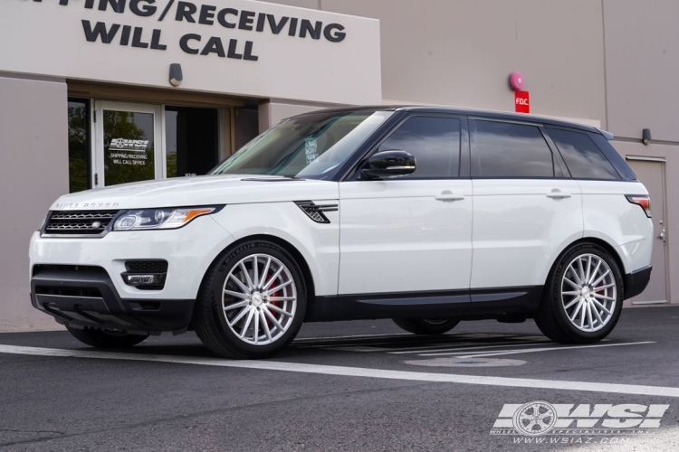 2016 Land Rover Range Rover Sport with 21" Vossen VFS-2 in Silver wheels