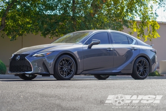 2022 Lexus IS with 19" Petrol P5C in Gloss Gunmetal wheels