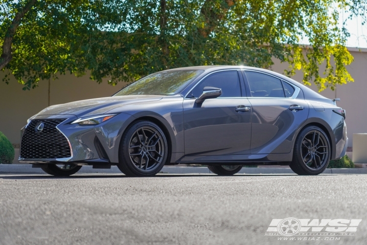 2022 Lexus IS with 19" Petrol P5C in Gloss Gunmetal wheels