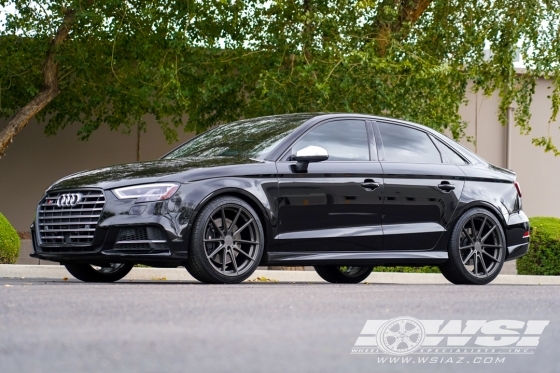 2018 Audi S3 with 19" TSW Bathurst (RF) in Gunmetal (Rotary Forged) wheels