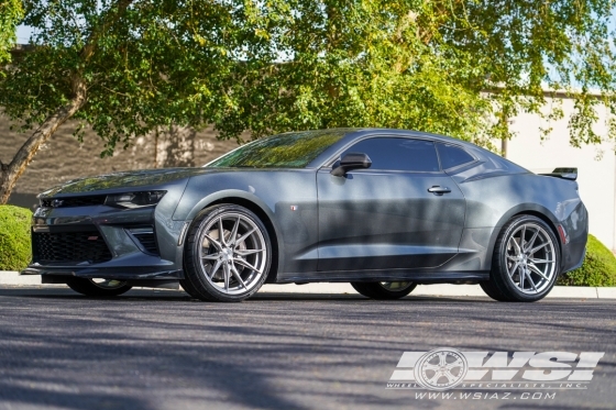 2018 Chevrolet Camaro with 20" Rohana RFX13 in Brushed Titanium wheels