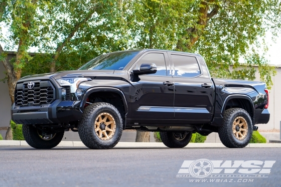 2023 Toyota Tundra with 20" Icon Rebound in Satin Black wheels