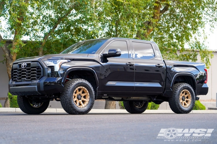 2023 Toyota Tundra with 20" Icon Rebound in Satin Black wheels