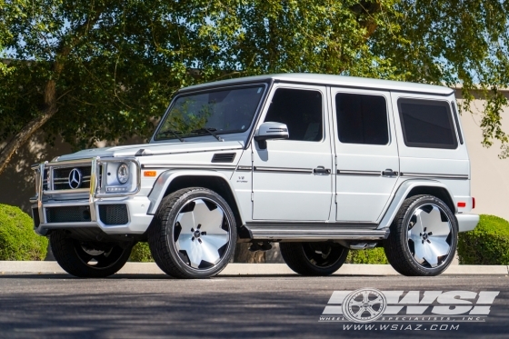 2018 Mercedes-Benz G-Class with 24" Giovanna Masiss in Gloss Black Machined wheels