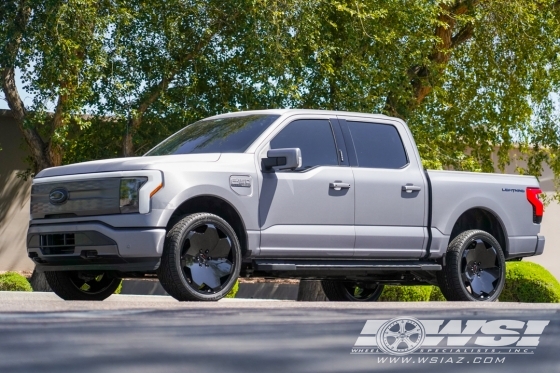 2023 Ford F-150 with 24" Giovanna Masiss in Gloss Black wheels