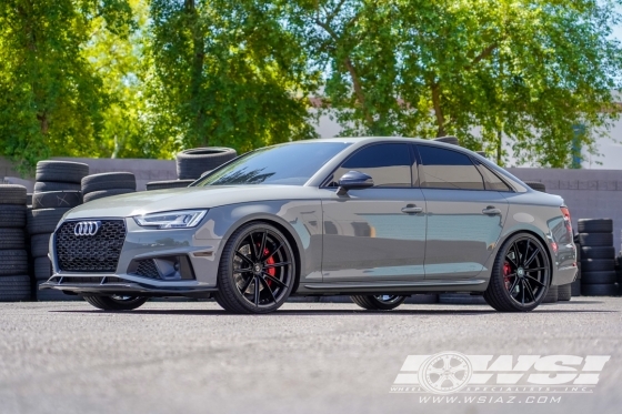 2019 Audi S4 with 20" Curva Concepts C46 in Gloss Black wheels