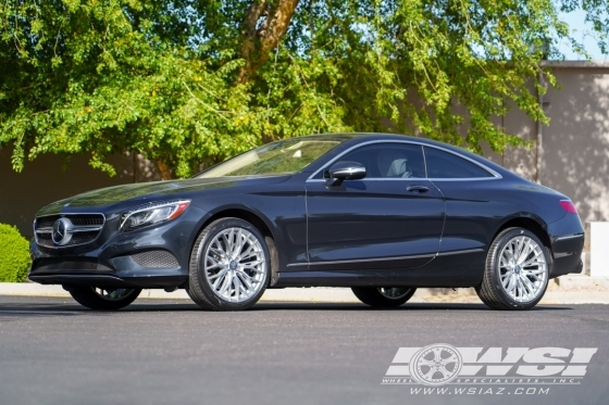 2015 Mercedes-Benz S-Class with 20" Lexani Aries in Silver wheels