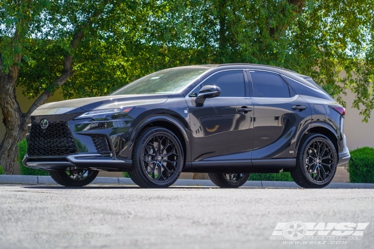 2023 Lexus RX with 22" Gianelle Monte Carlo in Gloss Black wheels