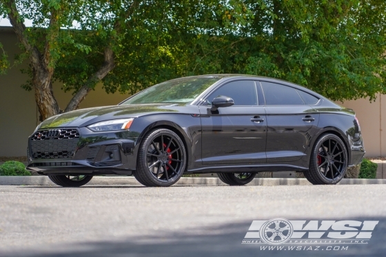 2022 Audi S5 with 20" Variant Argon in Gloss Black wheels