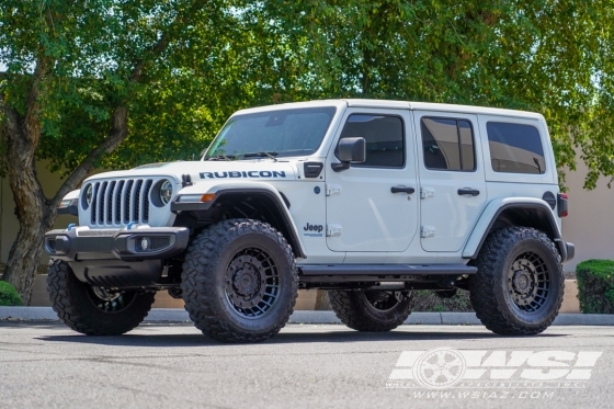 2021 Jeep Wrangler with 20" Fuel Militia D723 in Matte Black wheels