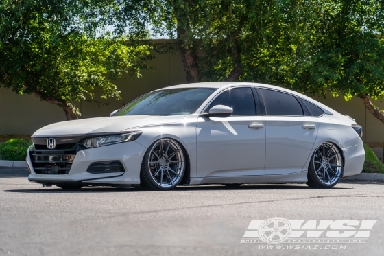 2018 Honda Accord with 20" BC Forged HCA382 in Gloss Gunmetal (Chrome Lip) wheels