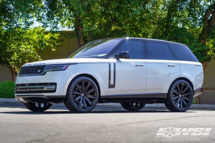 2023 Land Rover Range Rover with 24" Avant Garde Vanguard in Gloss Black wheels