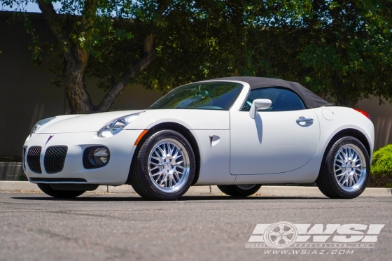 2007 Pontiac Solstice with 18" Petrol P4C in Silver (Machined Face) wheels