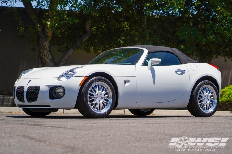 2007 Pontiac Solstice with 18" Petrol P4C in Silver (Machined Face) wheels
