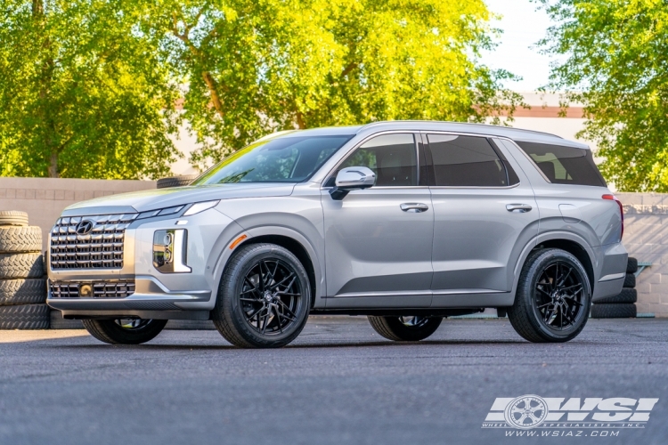 2023 Hyundai Palisade with 20" Renzo Ascari in Gloss Black wheels