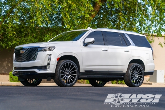 2023 Cadillac Escalade with 24" Gianelle Verdi in Gloss Black Machined wheels