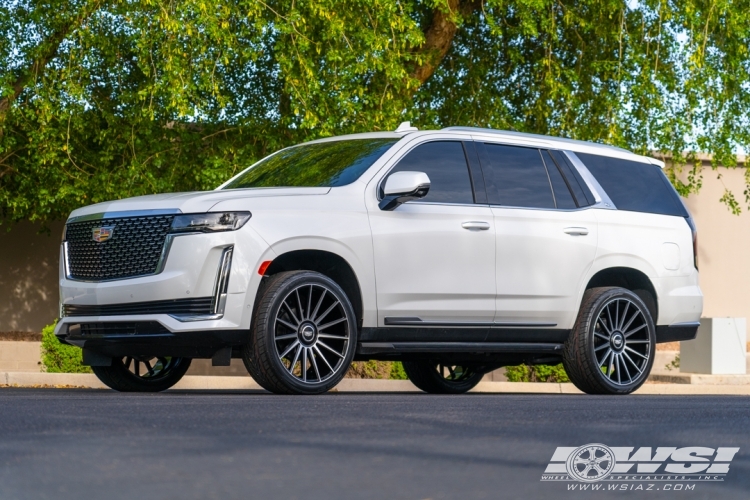 2023 Cadillac Escalade with 24" Gianelle Verdi in Gloss Black Machined wheels