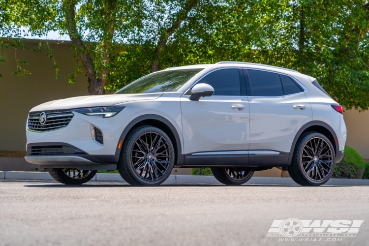 2021 Buick Envision with 22" Lexani Aries in Gloss Black wheels