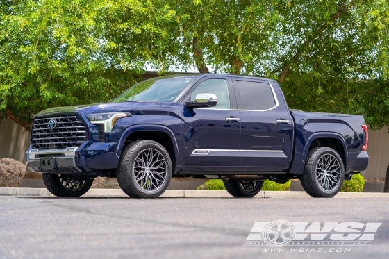 2023 Toyota Tundra with 22" Vossen HF6-3 in Gloss Black Machined wheels