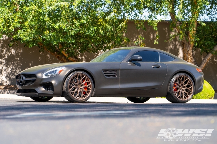 2016 Mercedes-Benz AMG GT-Series with 20" Vossen HF-2 in Textured Bronze (Custom Finish) wheels